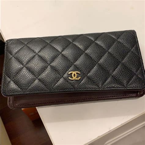 chanel wallet with coin pocket|chanel l yen wallet.